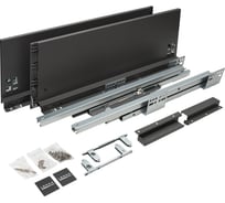 Комплект системы выдвижения Lemax PROF Lembox, H=167, L=500 мм, серый Lembox-167-500-GR-S
