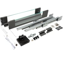 Система Lembox со стеклянными боковинами и LED-подсветкой Lemax PROF H=84, L=500, серый LBGW84-500GR