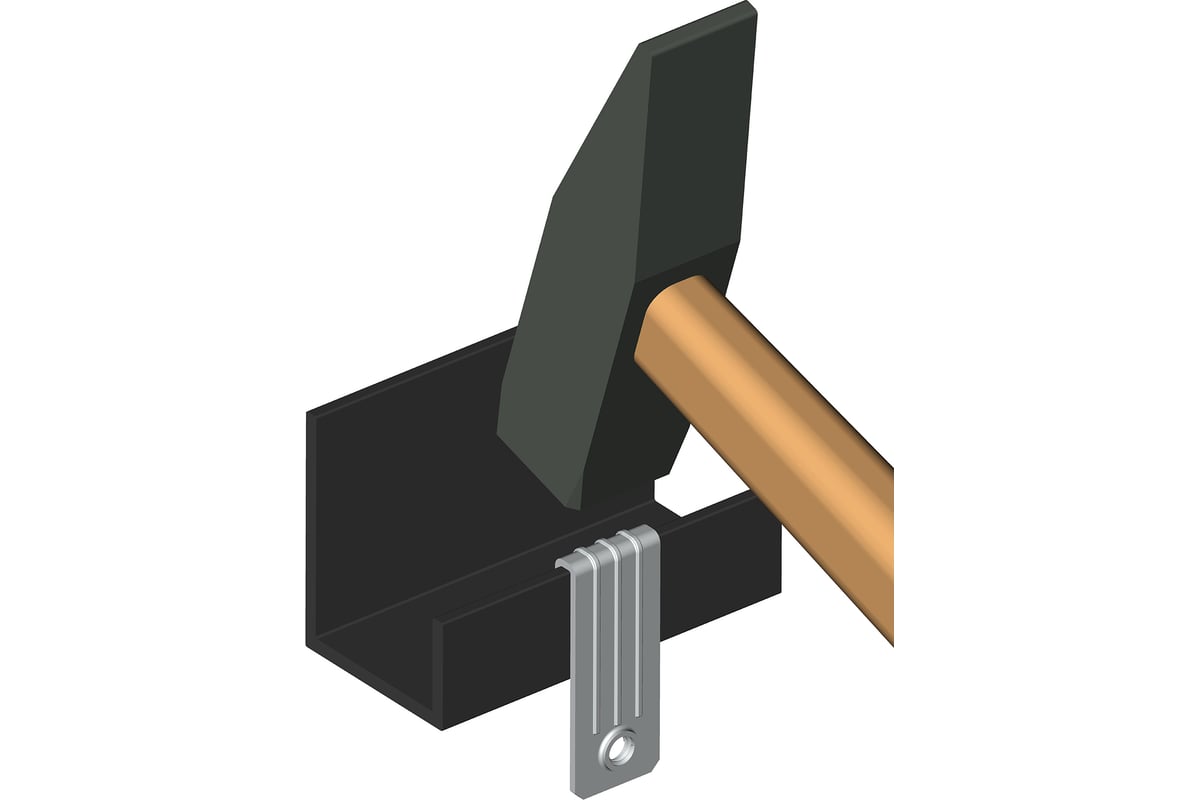 Вертикальный балочный зажим УМС 1-5 мм с резьбой М8 30 шт. VBZ-1-5-M8 ...