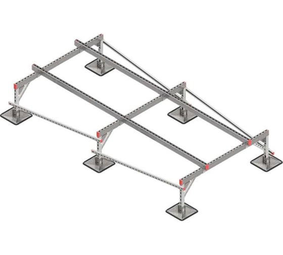 Опорная конструкция для установки оборудования Система КМ TECHNORAPTOR STEELFOOT 1500x3000 тип 1 TR0128 KM-TR-STF-SSEI-1500-3000-1