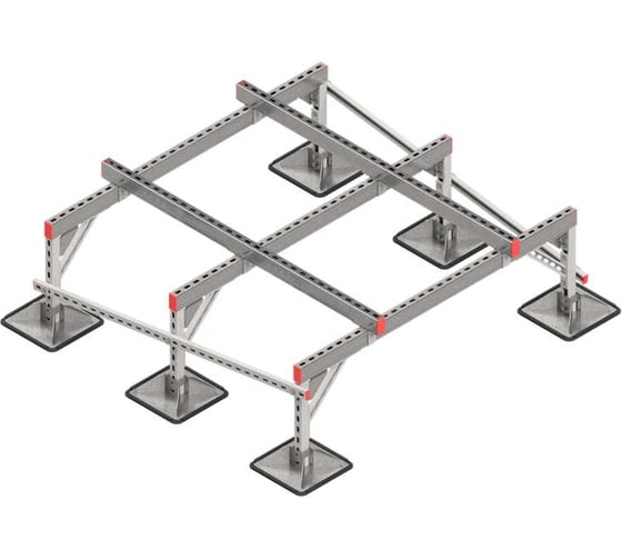 Опорная конструкция для установки оборудования Система КМ TECHNORAPTOR STEELFOOT 1500x1500 тип 3 TR0124 KM-TR-STF-SSEI-1500-1500-3 1