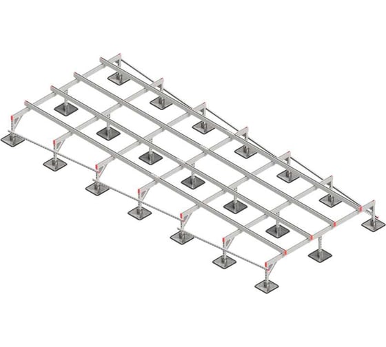 Опорная конструкция для установки оборудования Система КМ TECHNORAPTOR STEELFOOT 2500x6000 мм TR0151 KM-TR-STF-SSEI-2500-6000 1