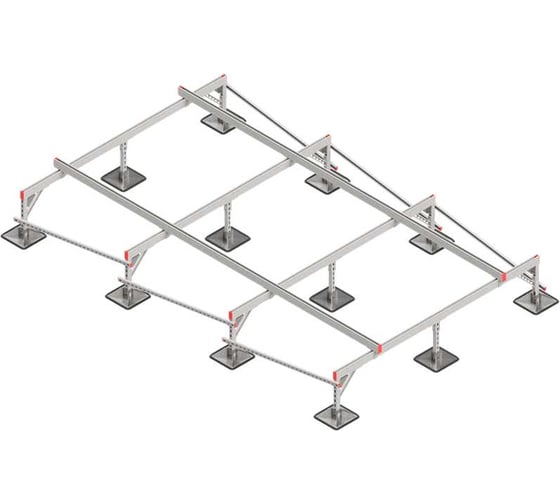 Опорная конструкция для установки оборудования Система КМ TECHNORAPTOR STEELFOOT 2500x4000 мм TR0149 KM-TR-STF-SSEI-2500-4000