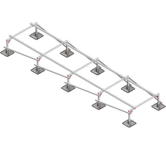 Опорная конструкция для установки оборудования Система КМ TECHNORAPTOR STEELFOOT 1200x5000 тип 2 TR0119 KM-TR-STF-SSEI-1200-5000-2 1
