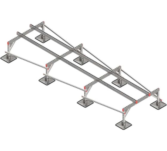 Опорная конструкция для установки оборудования Система КМ TECHNORAPTOR STEELFOOT 1200x4000 тип 1 TR0116 KM-TR-STF-SSEI-1200-4000-1