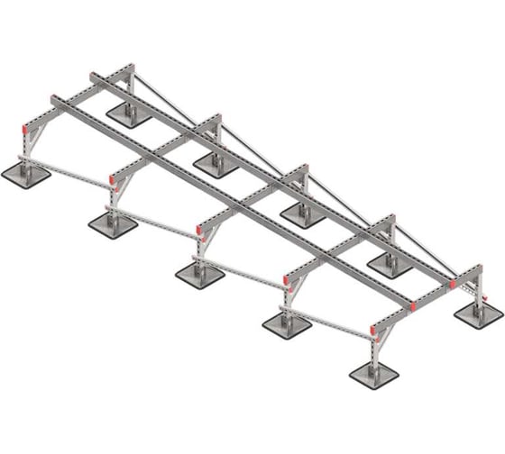 Опорная конструкция для установки оборудования Система КМ TECHNORAPTOR STEELFOOT 1200x4000 тип 2 TR0117 KM-TR-STF-SSEI-1200-4000-2 1