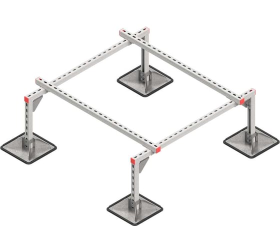 Опорная конструкция для установки оборудования Система КМ TECHNORAPTOR STEELFOOT 1200x1200 мм TR0107 KM-TR-STF-SSEI-1200-1200 1