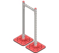 Опорная конструкция для прямоугольных воздуховодов и кабельных лотков на алюминиевых опорах Система КМ TECHNORAPTOR 350х1000 HD TR0286 KM-TR-F-SSHRAD-350-1000 HD