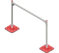 Опорная конструкция для прямоугольных воздуховодов и кабельных лотков на алюминиевых опорах Система КМ TECHNORAPTOR 1500х1000 HD TR0289 KM-TR-F-SSHRAD-1500-1000 HD