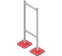 Опорная конструкция для прямоугольных воздуховодов и кабельных лотков на алюминиевых опорах Система КМ TECHNORAPTOR 500х1500 HD TR0294 KM-TR-F-SSHRAD-500-1500 HD