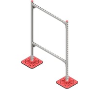 Опорная конструкция для прямоугольных воздуховодов и кабельных лотков на алюминиевых опорах Система КМ TECHNORAPTOR 1000х1500 HD TR0295 KM-TR-F-SSHRAD-1000-1500 HD