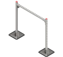 Опорная конструкция для прямоугольных воздуховодов и кабельных лотков на стальных опорах Система КМ TECHNORAPTOR 1000х1000 HD TR0372 KM-TR-STF-SSHRAD-1000-1000 HD