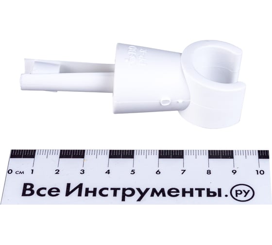 Крепление - клипса Blue Ocean высокая на ножке с шурупом полипропиленовая для труб 25 PPRF/PSC(W)-25