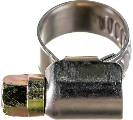 Червячный хомут РОССНА 8х12 мм 1/2" нержавеющая сталь, винт, 5 шт. Р860703 DIY