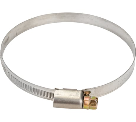 Червячный хомут РОССНА 70-90 мм 3 1/2" нержавеющая сталь, винт, 5 шт. Р860712 DIY