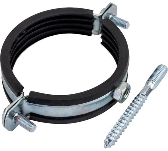 Хомут Uni-Fitt 2 1/2" 75-80 мм с резиновым уплотнителем, шпилькой и дюбелем 850U8800
