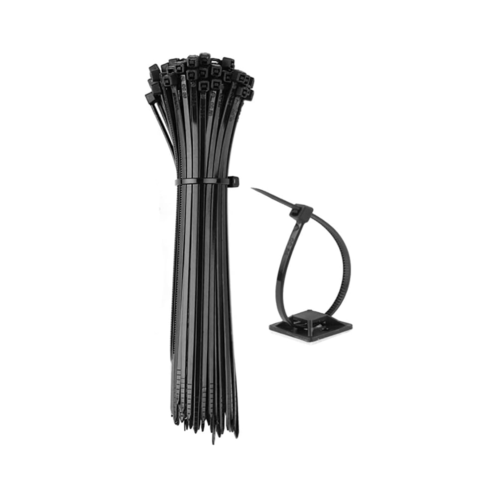 Кабельная стяжка SDV 3,6x400 мм черные 100 шт КС36400Ч - выгодная цена ...