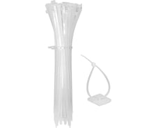 Кабельная стяжка SDV 3,6x250 мм, белые 100 шт КС36250Б