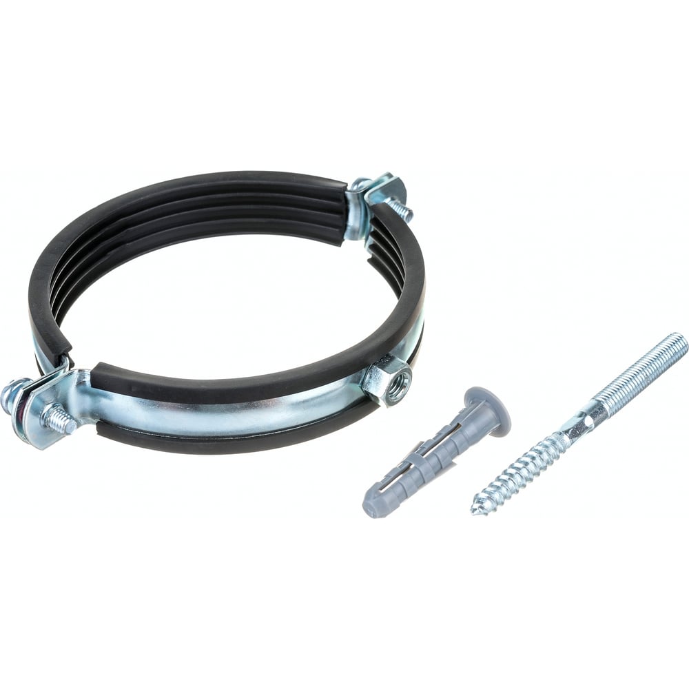 Хомут Uni-Fitt 4\" 107-116 мм с резиновым уплотнителем, шпилькой и ...