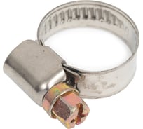 Червячный хомут стяжка 23 БОЛТА  12-20/9 W2 нержавейка, 5 шт. 00000Ч1220.9w2