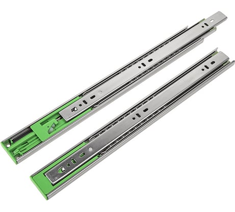 Мебельная направляющая slowmotion с доводчиком, h=45, 450 мм, Д455 Ш45 В25, хром FGV 54514507-45X-C0