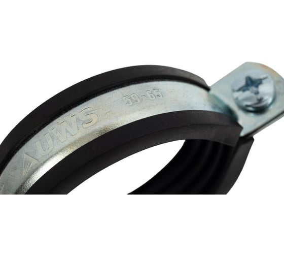 Хомут с EPDM уплотнителем UWS 59-65 мм, 2 с гайкой М8 7 шт 1307931