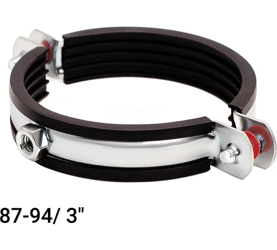 Хомут с EPDM уплотнителем UWS 87-94 мм, 3 с гайкой М8 6 шт 1307951 1