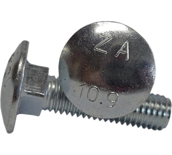 Болт ZAMETAL М12 х 40 DIN 603 I ISO 8677 оц.,кл.пр. 10.9 (уп. 95 шт) П/Р ZA074643