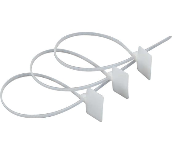 Хомут с площадкой КЭАЗ OptiKit CT-M-N-3,0x200-белый, 100 шт. 278332