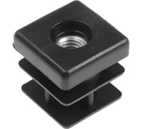 Внутренняя заглушка TUNDRA 20х20, универсальная, М8, черная 5417534