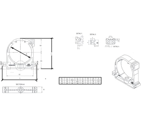 Хомут Политэк 110 700100