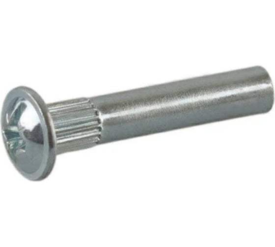 Гайка-стяжка мебельная ЦКИ D5/М4x27+15 мм никелир. 25 шт. 5617919