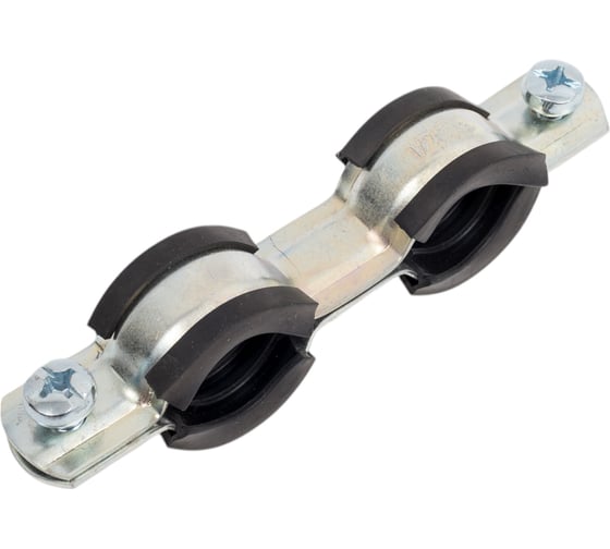 Хомут с EPDM уплотнителем UWS 20-24 мм. ½ ДВОЙНОЙ с гайкой М8 (10 шт) 1347251