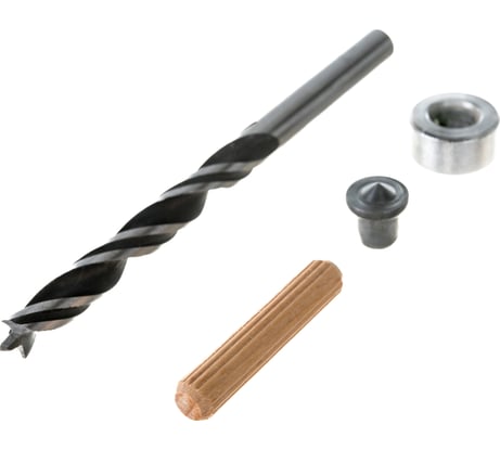 Набор шкантов KWB 25 шт 8х40 мм, сверло по дереву, маркеры, ограничитель 028-086