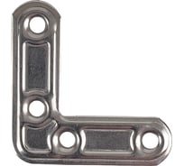 Мебельный плоский уголок ALDEGHI LUIGI SPA 40х40х15 мм, нержавеющая сталь 153IN44