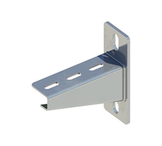 Кронштейн настенный с опорой ООО "СТАЛЬНЫЕ СИСТЕМЫ" KNO-200 1,5мм, L=200мм, под 50x30мм SK32OG20-16 1