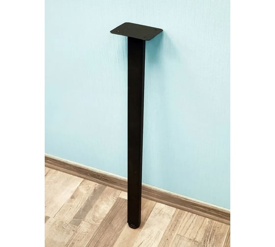 Ножка для стола Parallax 810 40х40 (1 шт.) металличесая регулируемая черная Лофт 1lb40400810-ОР