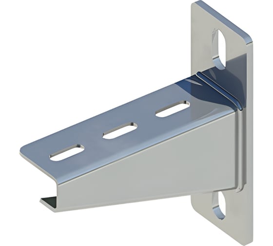 Кронштейн настенный с опорой ООО "СТАЛЬНЫЕ СИСТЕМЫ" KNO-600 (2,5мм), L=600мм под 56x40мм, горячий цинк SK32PK60-28 1