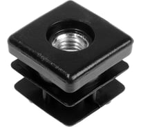 Внутренняя заглушка TUNDRA 25х25, универсальная, М8, черная 5417535