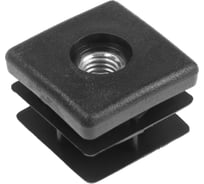 Внутренняя заглушка TUNDRA 30х30, универсальная, М8, черная 5417539