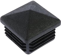 Внутренняя заглушка для труб TUNDRA домик, 60х60 мм, черная, 1 шт. 5189002