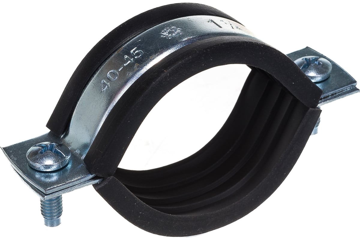 Сантехнический хомут для труб с гайкой СВК 1 1/4 М8 40-45 SVK-Fe032 ...