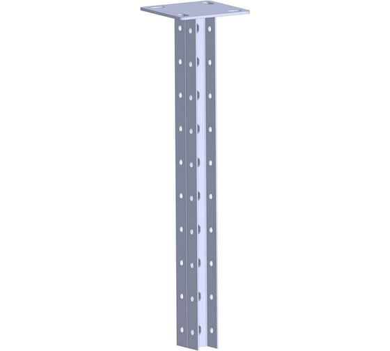 Стойка двойная потолочная сварная LOTOK с увеличенной опорой средние нагрузки 300 мм пятка 120x120 (4,0) LCSwg2 35x30x300 (2,0) 1