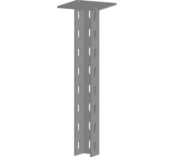 Консоль вертикальная усиленная LOTOK 1200 мм пятка 120x120 (5,0) LCVCs 50x50x1200 (3,0) 1