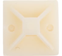 База монтажная самоклеящаяся TOKOV ELECTRIC 20x20 мм, белый, 100 шт. TKE-SP-20-W