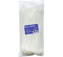 Кабельная стяжка (хомут) Nylon Max нейлоновая, 3.6х200, белый, 100 шт. 4603777989118 TY-4X200Wh 17948725