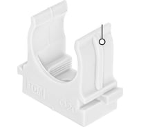 Крепеж-клипса TDM ELECTRIC для трубы 20 мм, для прямого монтажа, 100 шт. белая TDM ELECTRIC SQ0405-8012