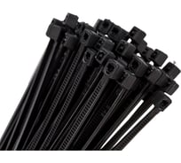 Нейлоновые хомуты для проводов FIT черные, 100 шт., 2,5х150 мм 60347