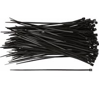 Нейлоновые хомуты для проводов FIT черные, 100 шт., 3,6х250 мм 60350