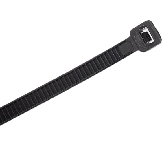 Нейлоновые хомуты для проводов FIT черные, 100 шт., 4,8х200 мм 60354